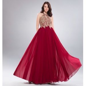 NWT PROM BRIDESMAIDS Embellished Maxi Dress